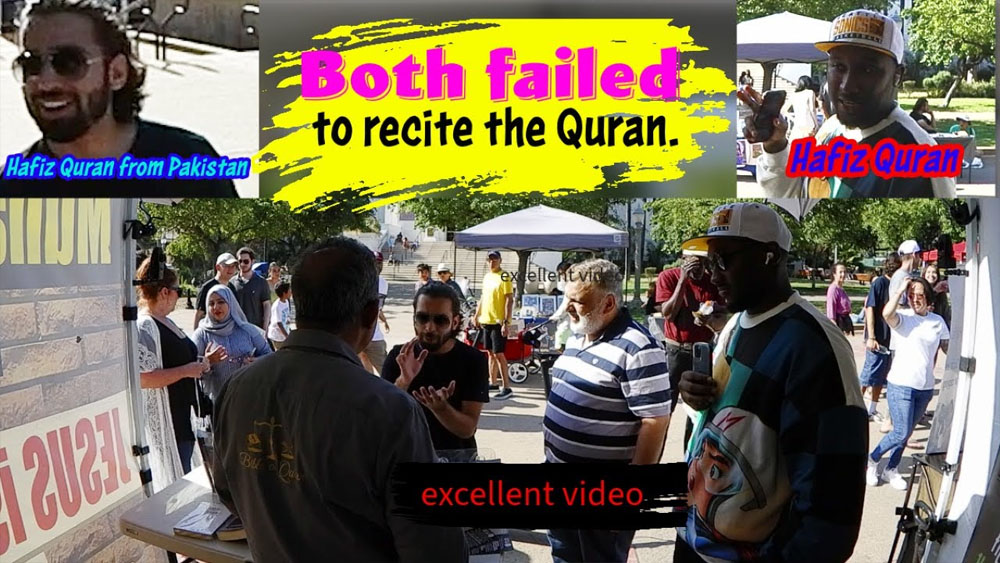 Two muslims Hafiz Quran failed to recite the Quran/BALBOA PARK